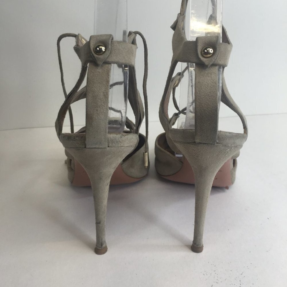 Aquazzura Suede Lace-Up Pumps Size 38 - Picture 8 of 10